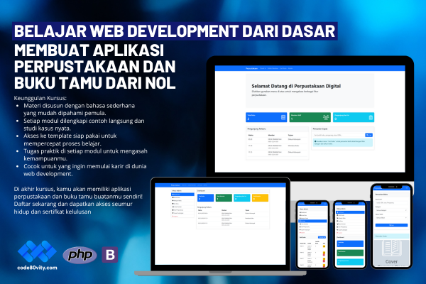 Belajar Web Development dari Dasar: Membuat Aplikasi Perpustakaan dan Buku Tamu dari Nol