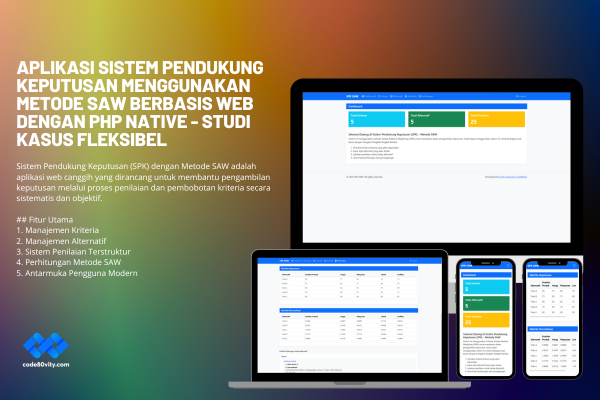 Sistem Pendukung Keputusan (SPK) Metode SAW (Simple Additive Weighting) - Studi Kasus Fleksibel